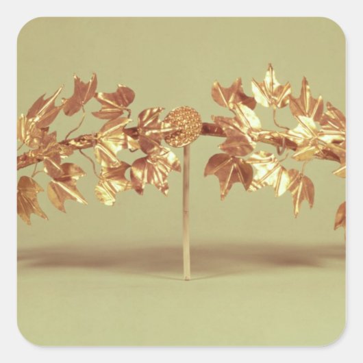 Laurel wreath, Mycenae Vierkante Sticker (Voorkant)