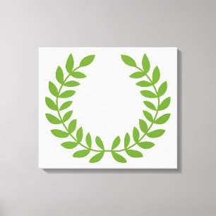 Laurel Wreath (OudGrieks symbool) Canvas Afdruk