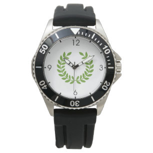 Laurel Wreath (OudGrieks symbool) Horloge