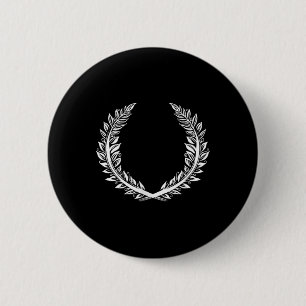 Laurel Wreath Tattoo Art voor de winnaars van de p Ronde Button 5,7 Cm