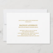 Laurels | Invitation de la fête de graduation 2014 (Dos)