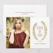 Laurels | Invitation de la fête de graduation 2014 (Devant / Derrière)