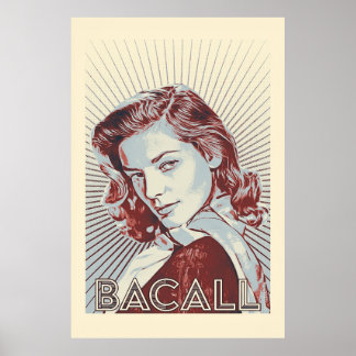 Lauren Bacall Vector Kunstwerk Poster