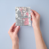 Lauren Foto Elegant Bruiloft Save The Date Flyer (Hand)