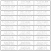 Lauren Gast Adresetiketten Elegant Bruiloft Sticker (Voorkant)