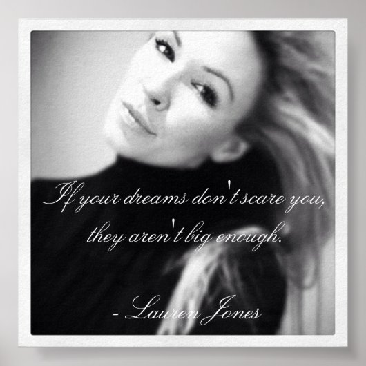 Lauren Jones Quote Poster (Voorkant)