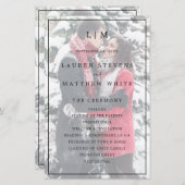 Lauren Monogram Foto Elegante Bruiloft (Voorkant / Achterkant)