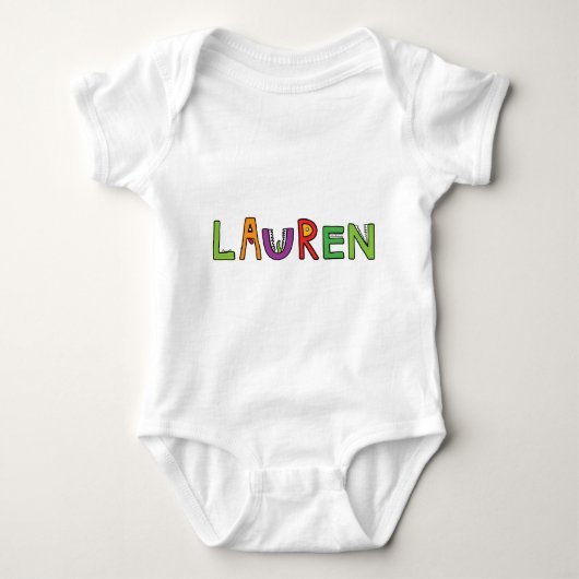 "Lauren" Monster Letters Romper (Voorkant)