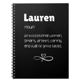 Lauren Noun een uitzonderlijke vrouw Notitieboek