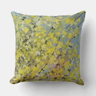 Lauren Rosenberg Original Blooming Forsythia Kussen