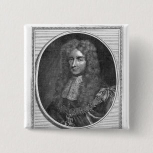 Laurence Hyde, 1e graaf van Rochester Vierkante Button 5,1 Cm
