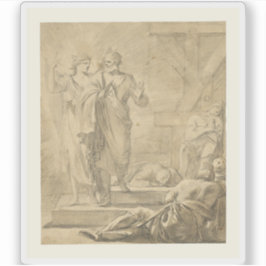 Laurent de La Hyre - De bevrijding van Sint-Pieter Sticker