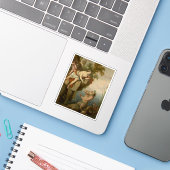 Laurent de La Hyre - Glaucus en Scylla Sticker (Laptop met iPhone)