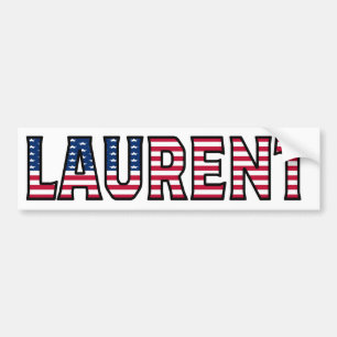 Laurent Nom Vorname USA Aufkleber Sticker Auto