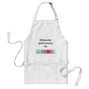 Laurentine periodieke tabelnaam apron standaard schort
