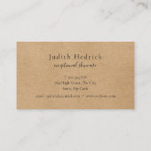 Laurierbladeren robuuste kraft visitekaartje (Achterkant)