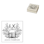 laurierboek ex libris 	rubberstempel (Gestempeld)