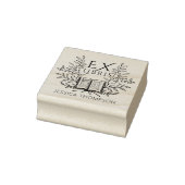 laurierboek ex libris 	rubberstempel (Stempel)