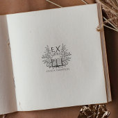 laurierboek ex libris 	rubberstempel
