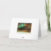L'aurore Borealis, carte de Noël de lumières du (Dos)