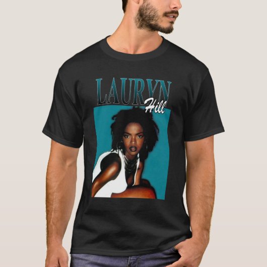 LAURYN HILL FUGEES 1990s R&B Soul  Tshirt (Voorkant)