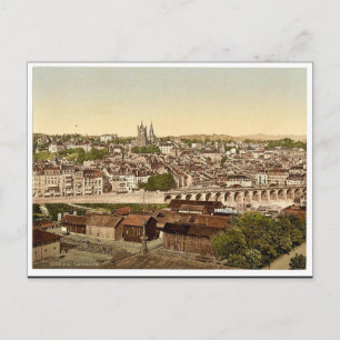 Lausanne, algemeen uitzicht, meer van Genève, Zwit Briefkaart