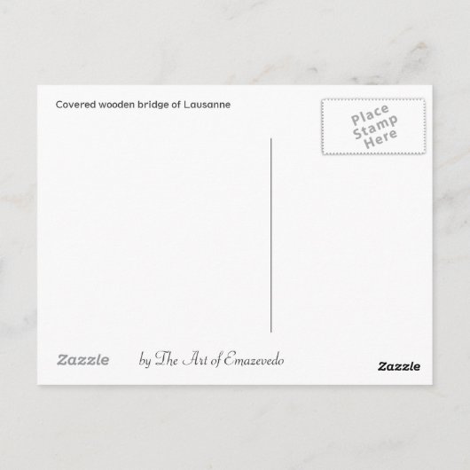 Lausanne Briefkaart (Achterkant)