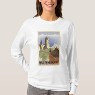 Lausanne Ouchy Zwitserland Europa T-shirt