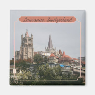 Lausanne Suisse Voyage Photo Souvenir Magnet