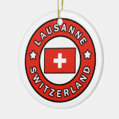 Lausanne Zwitserland Keramisch Ornament (Links)