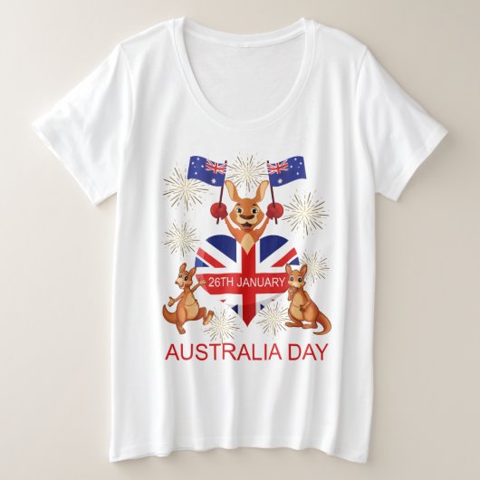 L'AUSTRALIE JOUR 26 janvier, KANGOUROUS, FEMMES (Design devant)