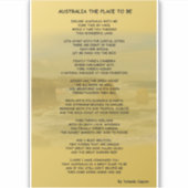 L'Australie, l'endroit où être sticker (Devant)