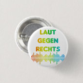 Laut gegen Rechts Nr 05 Ronde Button 3,2 Cm (Voorkant /achterkant)