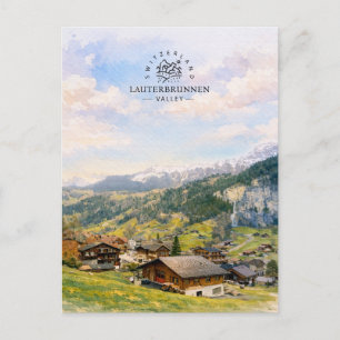 Lauterbrunnen dal Zwitserland   Souvenir Briefkaart