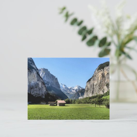 Lauterbrunnen glacial valley briefkaart (Staand voorkant)