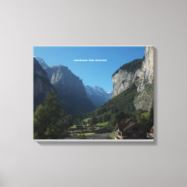 Lauterbrunnen Valley Canvas Muurprint Afdruk