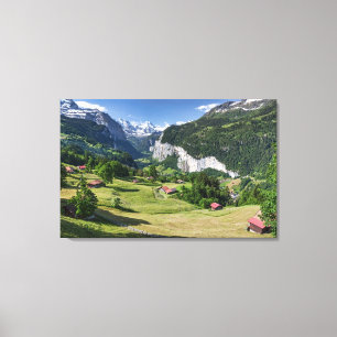 Lauterbrunnen Valley, Suisse - Toile enveloppée