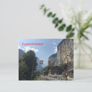 Lauterbrunnen Valley, Zwitserland Briefkaart