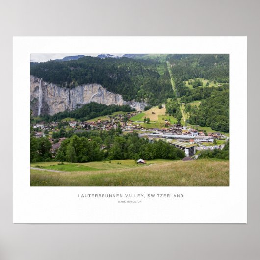 Lauterbrunnen Valley, Zwitserland - Wall Print (Voorkant)