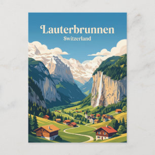 Lauterbrunnen Zwitserland Briefkaart