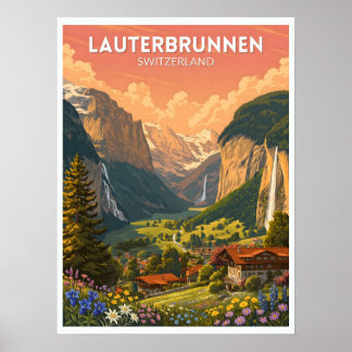 Lauterbrunnen Zwitserland Poster
