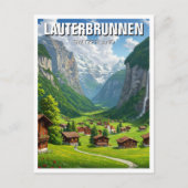 Lauterbrunnen Zwitserland Reizen Briefkaart (Voorkant)