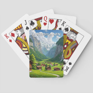 Lauterbrunnen Zwitserland Reizen Pokerkaarten