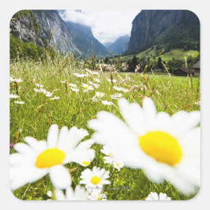 Lauterbrunnen, Zwitserland Vierkante Sticker