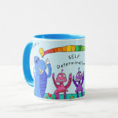 "L'auto-détermination à la maison du plaisir" Mug (Devant gauche)