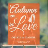 L'automne amoureux | Accueil mariage de automne (Neutre)