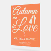 L'automne amoureux | Accueil mariage de automne (Angle)