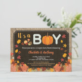 L'automne, c'est une invitation pour un baby showe (Debout devant)