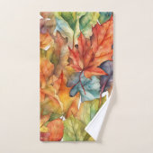 L'automne colore l'art feuille. (Serviette à main)
