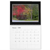 L'automne colore le calendrier 2018 mensuel (Feb 2026)